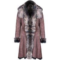 Infinity Leather Women's Toscana Sheepskin Suede Trench Coat-Tbilisi in Dark Brown | Size: 20