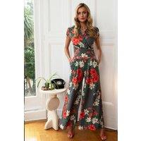 Wideleg Jumpsuit with cap sleeve