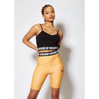 House of Holland Women's Orange & Black Cycle Shorts | Size: Medium