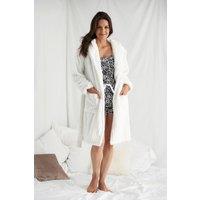 Pretty You London Women's Cloud Robe in Cream | Size: Large/XL