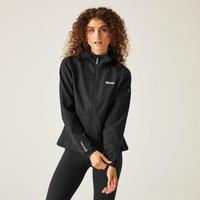Regatta Women's 'Arec III' Wind Resistant Waterproof Softshell Jacket in Black | Size: 18