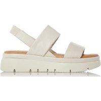 Dune London Women's 'Location' Leather Flatforms in Ecru | Size: 8