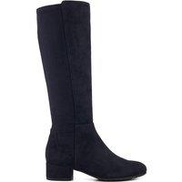 Dune London Women's 'Tayla' Suede Knee High Boots in Navy | Size: 3