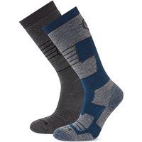 TOG24 Women's 'Linz' 2-pack Ski Socks in Dark Blue | Size: Small