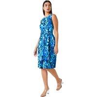 LIMITED Animal Twist Detail Ruched Dress