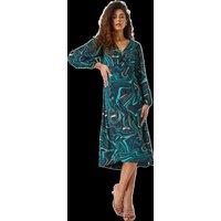 Marble Print Midi Dress