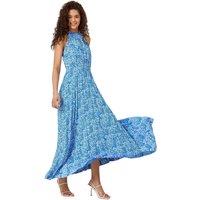 Ditsy Floral Halter Neck Maxi Dress