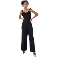 Dusk Frill Detail Wide Leg Jumpsuit