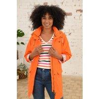 Lighthouse Clothing Women's Rebecca Waterproof Raincoat - Spring Summer Outdoor Coat in Orange | Size: 8