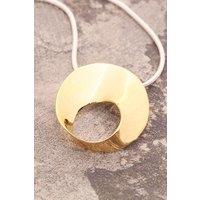 Otis Jaxon London Women's Swirl Sterling Silver Pendant Necklace in Gold