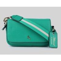 'Eleganza Milano' Real Leather Flapover Crossbody Bag
