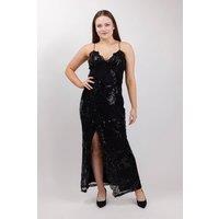 BeReal Women's Luna Sequin Dress in Black | Size: Medium