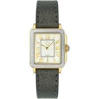 Padova Swiss Quartz Diamonds Silver Dial Yellow Gold Watch