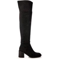 Moda In Pelle Women's 'Sarianne' Alcantara Heeled Boots in Black | Size: 3