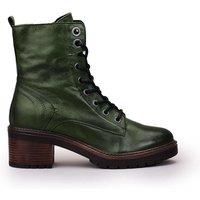 Moda In Pelle Women's 'Bellzie' Leather Ankle Boots in Green | Size: 6