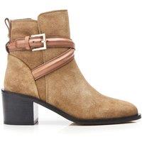 Moda In Pelle Women's 'Carliy' Suede Ankle Boots in Tan | Size: 7