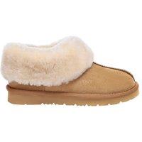 EverAu Australia Women's Real Sheepskin Ibis Slippers with EVA Sole in Gold | Size: 7