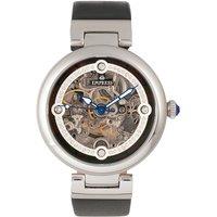 Adelaide Automatic Skeleton Leather-Band Watch
