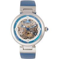 Adelaide Automatic Skeleton Leather-Band Watch