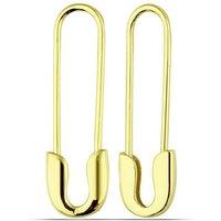 Spero London Women's Sterling Silver Safety Pin Earring in Gold