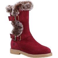 Hush Puppies Women's 'Mini Megan' Suede Boot in Red | Size: 1