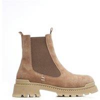 Moda In Pelle Women's 'Sh Anika' Suede Ankle Boots in Cream | Size: 5