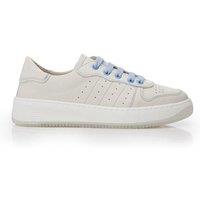 Moda In Pelle Women's 'Sh Melda' Leather Trainers in Off-White | Size: 6