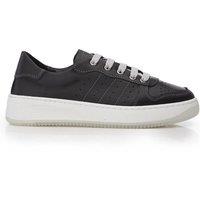 Moda In Pelle Women's 'Sh Melda' Leather Trainers in Black | Size: 4