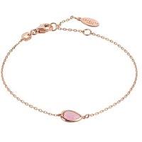 Latelita Women's Pisa Mini Teardrop Bracelet Rosegold Pink Tourmaline