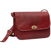 PRIMEHIDE Women's 'Tuscan' Triple Compartment Handbag in Red