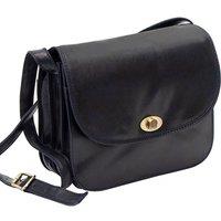 PRIMEHIDE Women's 'Tuscan' Large Triple Compartment Handbag in Navy