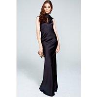 Hot Squash Women's Silky gown with cowl neck in Black | Size: 16