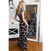 Hot Squash Women's Jersey Wideleg Jumpsuit in Black | Size: 18