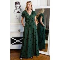 Hot Squash Women's Maxi Dress in Bottle Green | Size: 16