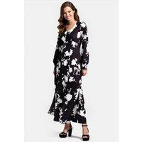 Hot Squash Women's Gemma Dress with Long Sleeves in Black | Size: 10