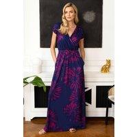 Hot Squash Women's Iconic Maxi Dress in Dark Navy | Size: 8