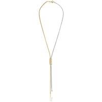 Charles William Women's Gold & Silver Necklace Love Rings from Fine Italian Designed Jewellery