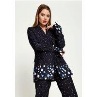 House of Holland Women's Star Print Blazer In Black | Size: 10