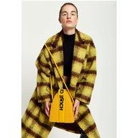 House of Holland Women's Abstract Shape Cross Body Bag In Teddy Mustard in Yellow