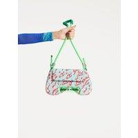 Saddle Blue And Pink Flame Bag And Quilted Logo
