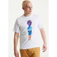 House of Holland Women's White Balloon Digital Printed T-Shirt | Size: Medium