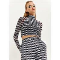 House of Holland Women's Black & White Top | Size: 14