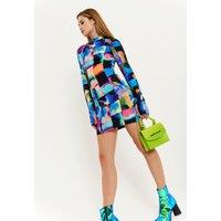 House of Holland Women's Crossbody Bag In Fluorescent Green With Top Handle