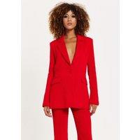 House of Holland Women's Red Block Colour Pleat Blazer | Size: 10