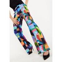 House of Holland Women's Abstract Patchwork Print Trousers | Size: 10