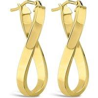 Fraser Hart Women's 9ct Yellow Gold Figure of 8 Twist Hoop Earrings