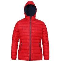 2786 Women's Hooded Water & Wind Resistant Padded Jacket in Red | Size: XL
