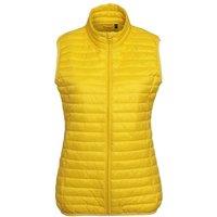 2786 Women's Tribe Fineline Padded Gilet/Bodywarmer in Bright Yellow | Size: 2XL