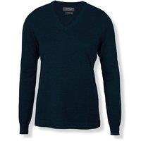 Nimbus Women's Ashbury Knitted V Neck Jumper in Navy | Size: XS