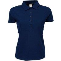 TEE JAYS Women's Luxury Stretch Short Sleeve Polo Shirt in Navy | Size: Medium